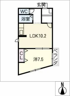 アビターレ鶴舞【1階】の間取り