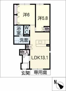 ルミエール【1階】の間取り