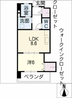 ウエストポイント【5階】の間取り