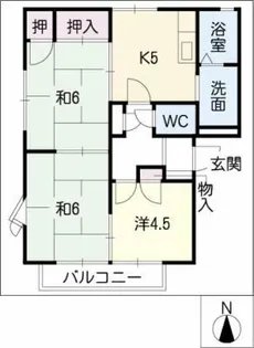 ジュリアン【1階】の間取り