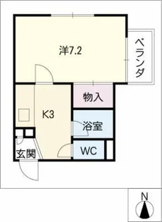 ウエスト花の木【2階】の間取り