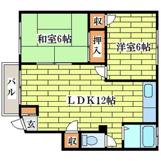 第2三高マンション【205号室】の間取り