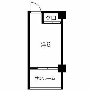 覚王山ドミトリー河合ビル【105号室】の間取り