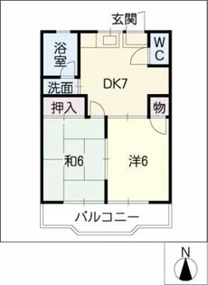 フローレンス山内【1階】の間取り