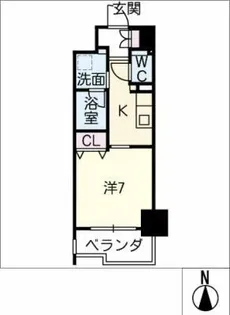 TENAS今池【6階】の間取り