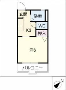 サンハウス東小鷹野【1階】の間取り