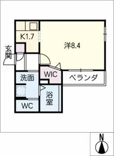 ヘーベルメゾン東白壁WEST【2階】の間取り