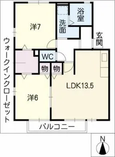 CON FIANCE【1階】の間取り