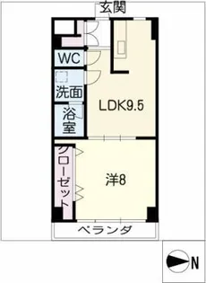 富士見町SKビル【8階】の間取り