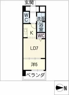 WEST鶴舞【5階】の間取り