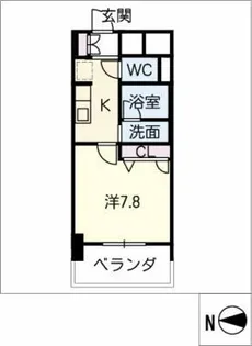 ロンドヴェルチュ白川公園【10階】の間取り
