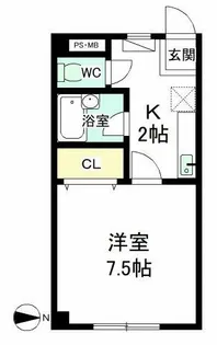 パラドール小嶋【5D号室】の間取り