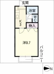 グリーンステージ信成【1階】の間取り