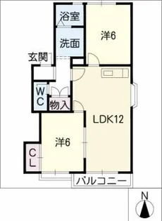 グリーンハイツA【2階】の間取り