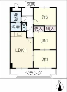 ラ・メゾンクレール【4階】の間取り
