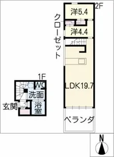SUNLIGHT OF CALM【2階】の間取り