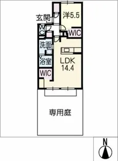 サンライズ朝日ヶ丘【1階】の間取り