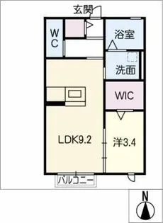 BOSCO栄生【1階】の間取り
