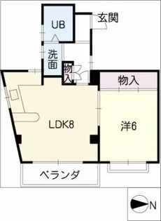 CITY-COURT南山【2階】の間取り
