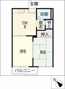 シャトールE【2階】の間取り