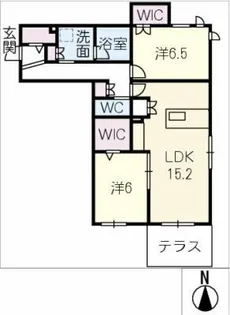 Jumeaux 北館【1階】の間取り