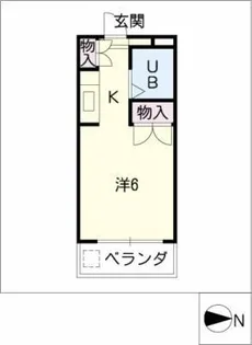 クオリシティ山手【3階】の間取り