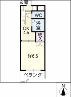 アビタシオン山手【6階】の間取り