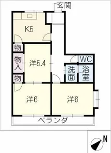 ビラグレース【2階】の間取り