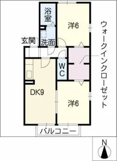 グランドゥールSAKAE B棟【2階】の間取り