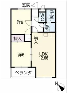 グラン・シャリオ【2階】の間取り