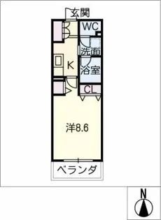 meLiV太田川【2階】の間取り