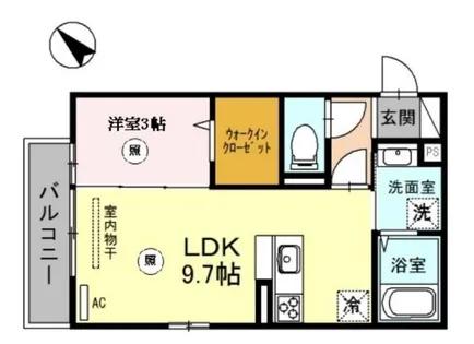 ボナール駅前【1階】の間取り
