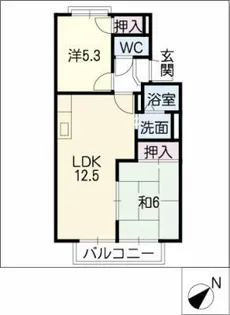 コーポ諄【1階】の間取り