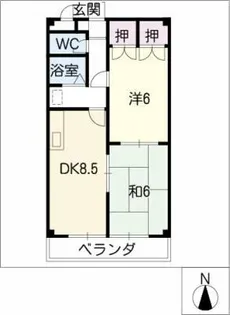 ラフォーレASAMI【2階】の間取り