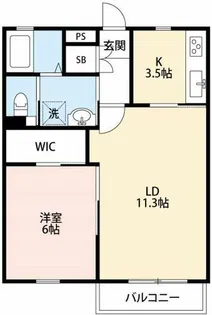 ベルウッドガーデンプレイス【2階】の間取り