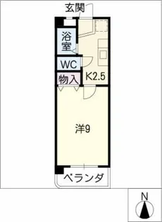 スカイル幸【2階】の間取り