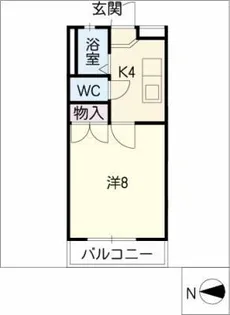 サンセール原【2階】の間取り