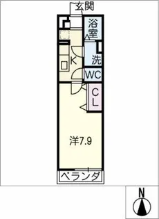 リブリ・KNウイング【3階】の間取り
