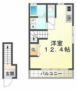 クレル・リ・ヴィエールⅡ【2階】の間取り