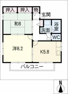 ベルシャトー【2階】の間取り