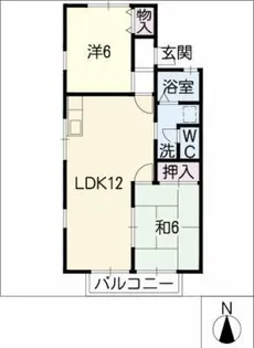 ラ・フォーレ南原【2階】の間取り
