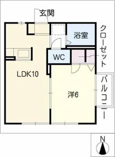 菜の花コーポ【2階】の間取り