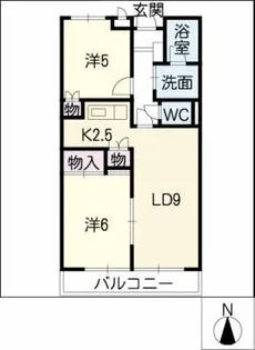 リビュレット【2階】の間取り