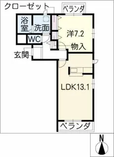 プランドール【2階】の間取り