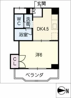 ベルメゾン庄内【3階】の間取り
