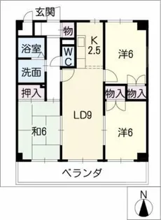 トゥール ヴァンテアン【1階】の間取り