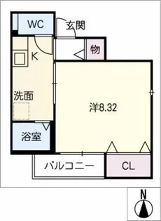 サングレイス【1階】の間取り