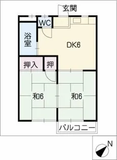 ファミール新川A棟【1階】の間取り