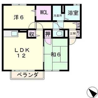 ベッラローゼ【2階】の間取り