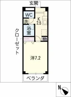 アドフレックス杁ヶ池【2階】の間取り